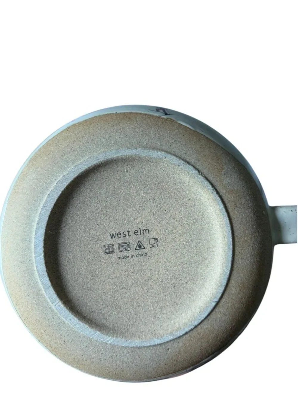 West Elm Holiday Skier Stoneware Mug Set of 4 Winter Design
